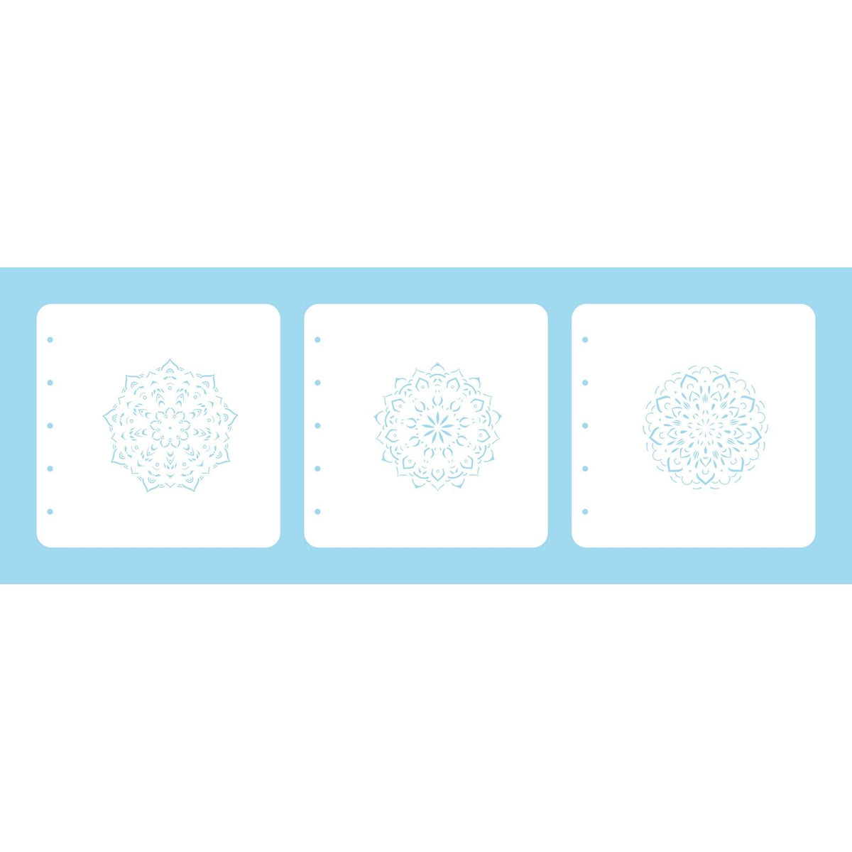 Nellie's choice • layered combi stencil set mandala-3 3stuks
