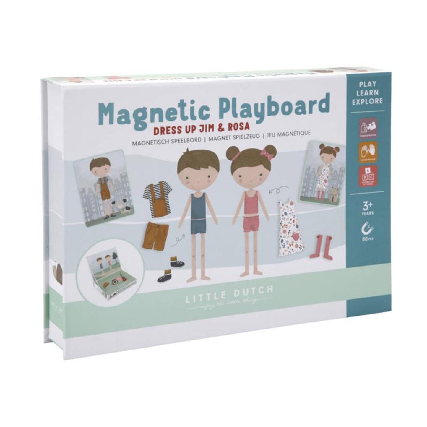 Little dutch tiamo magnetisch speelbord jim rosa