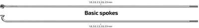 Sapim spaken 248-14 leader ø2.00 mm fg 2,3 - rvs (100 stuks)