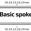 Spaken 286-14 Sapim Leader ø2.00 mm FG 2,3 - RVS (100 stuks)