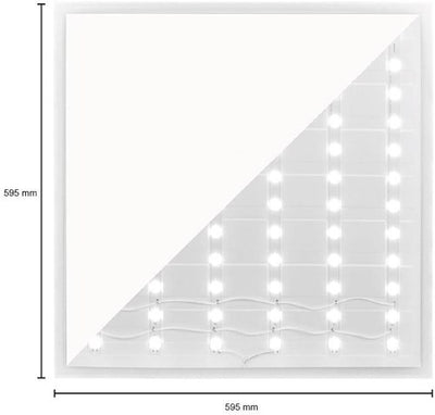 Enzo led backlit paneel wit 60x60cm 36w 4500lm tri-white - 5016200