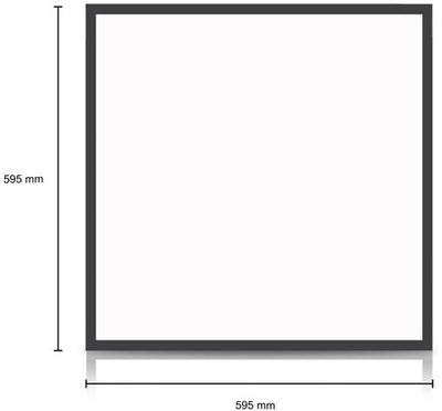 Enzo led backlit paneel zwart 60x60cm 30w 4050lm tri-white - 5016250