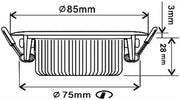 Enzo led inbouwspot 5w dimtowarm 85mm 36gr rond verstelbaar zwart - led4601 - afbeelding 2