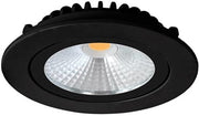 Enzo led inbouwspot 5w dimtowarm 85mm 36gr rond verstelbaar zwart - led4601 - afbeelding 1