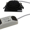 Enzo led inbouwspot 6w 2700k 85mm 60gr vierkant verstelbaar zwart - led4615