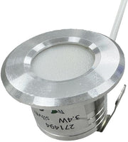 Enzo led mini inbouwspot 1,5w 2700k 37mm 60gr rond vast geschuurd staal - led4632 - afbeelding 1