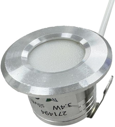 Enzo led mini inbouwspot 1,5w 2700k 37mm 60gr rond vast geschuurd staal - led4632