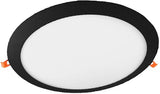 Enzo led panel downlight 24w 3000k incl. driver zwart - led2650 - afbeelding 1
