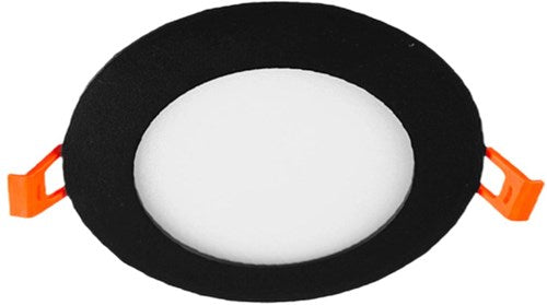 Enzo led panel downlight 6w 3000k incl. driver zwart - led2610