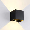 Enzo led wandlamp 2x3w up down vierkant zwart 2700k + sensor - 5082077