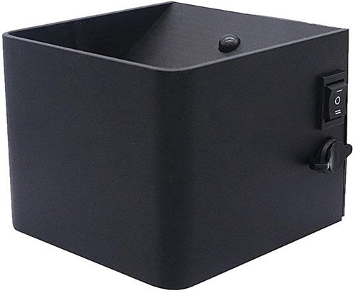 Enzo led wandlamp 6w oplaadbaar zwart 2700k met sensor - 5082095