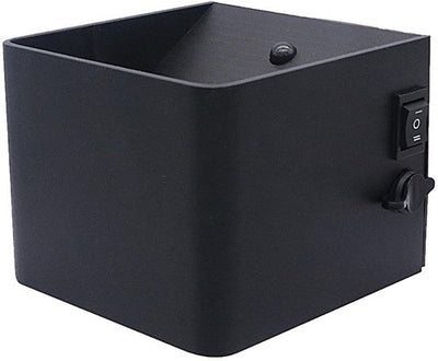 Enzo led wandlamp 6w oplaadbaar zwart 2700k met sensor - 5082095