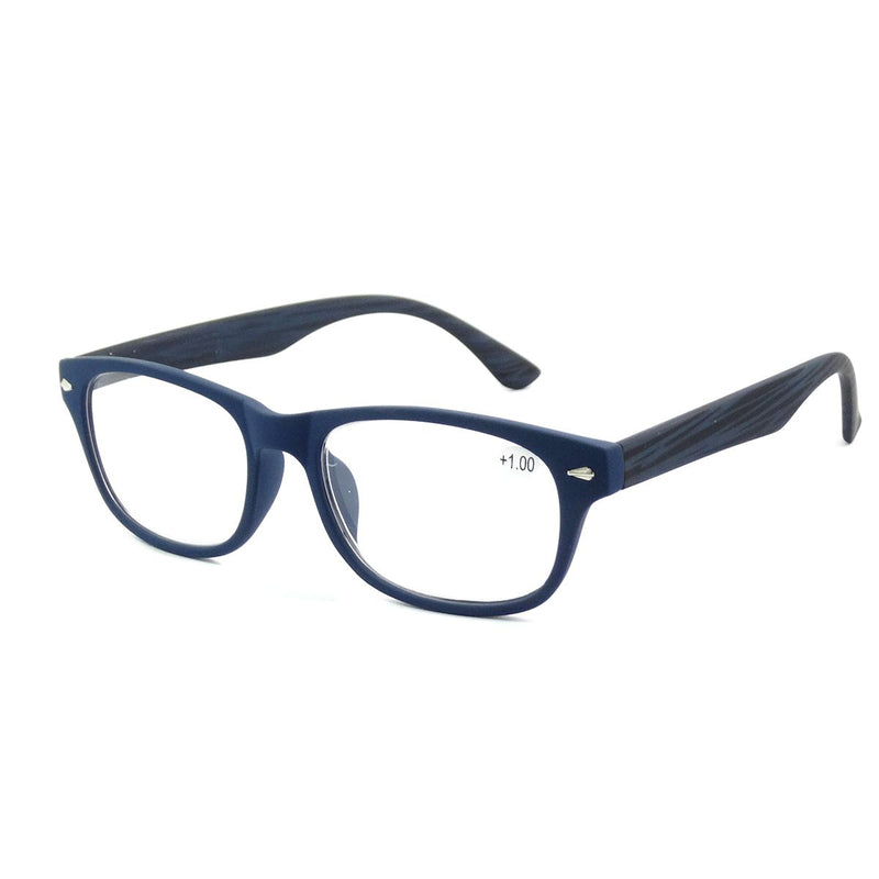 Spectrum leesbril blauw zwart vierkant 3.50