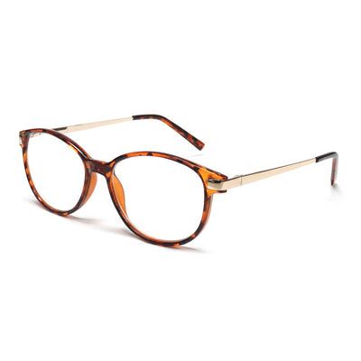 Spectrum leesbril havanna goud 2.00 klassiek rond