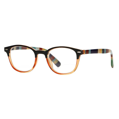 Spectrum leesbril transparant oranje gekleurd 3.00