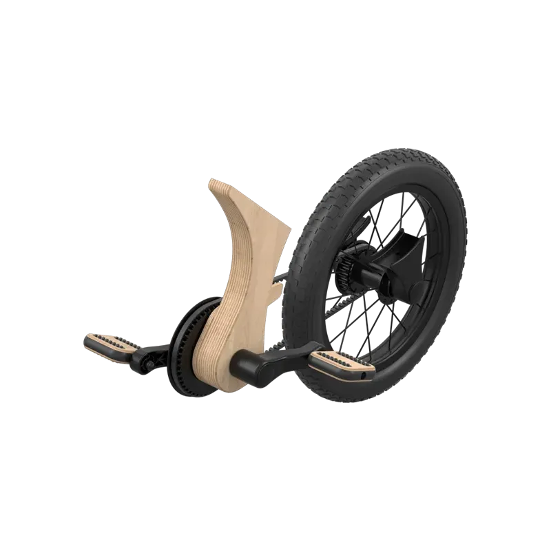 Leg and go pedal bike add-on