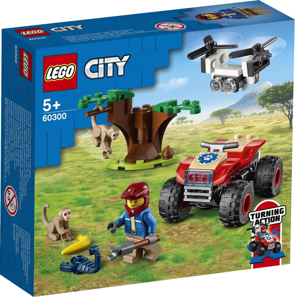 lego city 60300 wildlife rescue atv quad