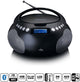 Lenco draagbare radio cd mp3 met usb en bluetooth zwart - scd-331bk