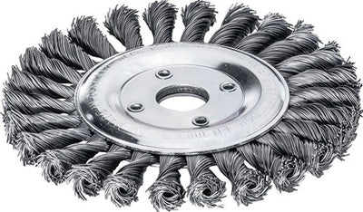 Lessmann ronde borstel | gat d. 125 mm draaddikte 0,5 mm | staal 14 mm | 12.500 omw min | 1 stuk - 473211 473211