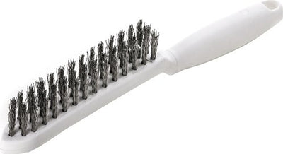 Lessmann staalborstel | lengte 285 mm | 0,35 mm rvs-staaldraad golvend | 3-rijig | 1 stuk - 185431 185431