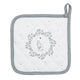 Clayre eef pannenlap kat wit grijs 20x20cm