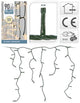 Home styling ijspegelverlichting 3 meter 90led warm-wit