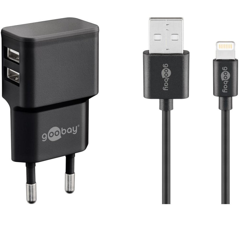Usb a oplader + lightning kabel