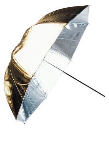 Linkstar Flitsparaplu PUK-84GS Zilver Goud 100 cm (Omkeerbaar)