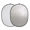 Linkstar Reflectiescherm 2 in 1 R-100150SW Zilver Wit 100x150 cm