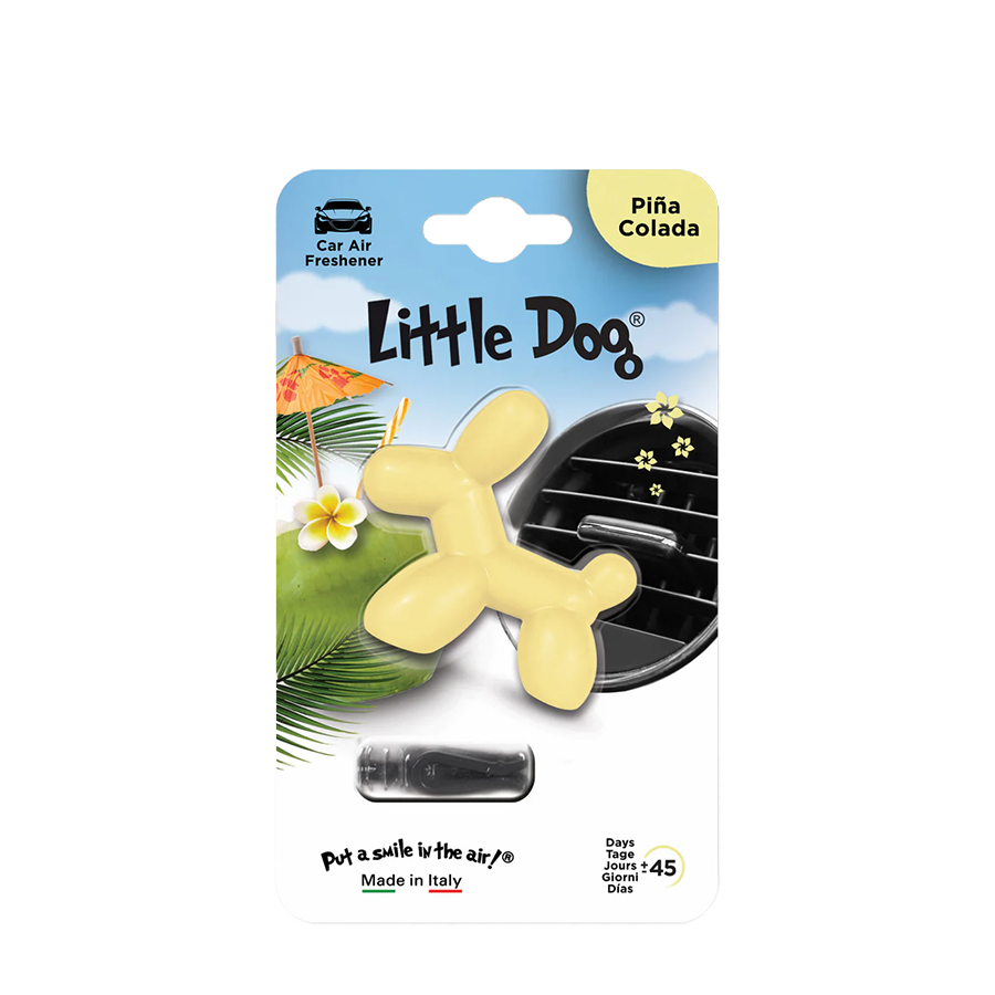 Little dog car air freshener pinã colada