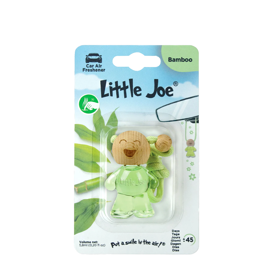 Little joe car air freshener glass bottle bamboo