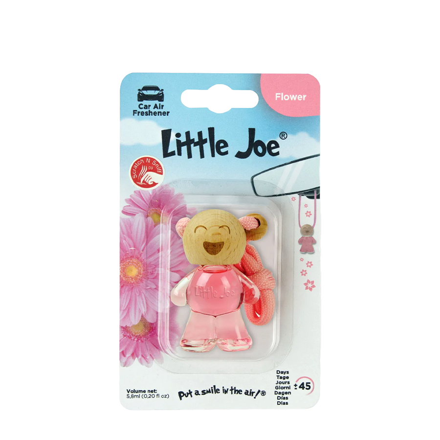 Little joe car air freshener glass bottle flower