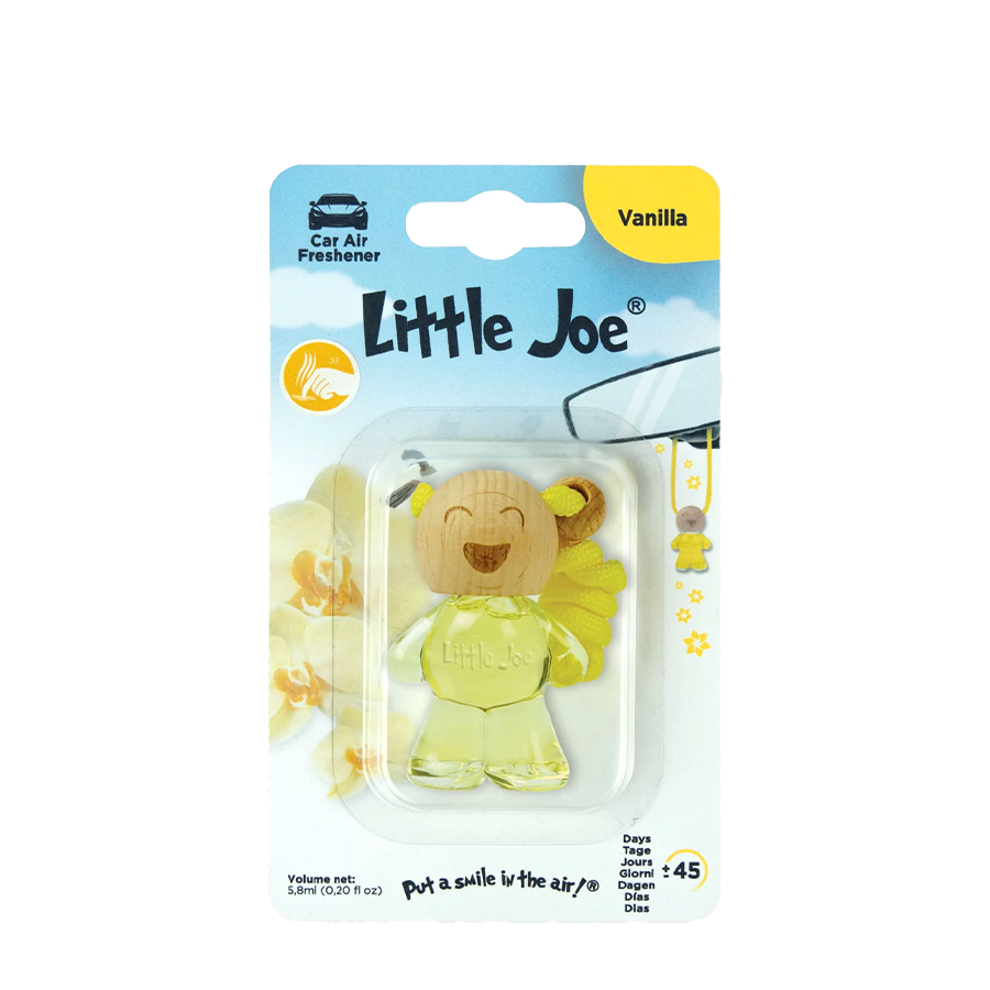 Little joe car air freshener glass bottle vanilla