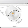 Enzo lival led railspot 3-fase 34w 4000k zwart 30gr lival cafeteria - 5050616