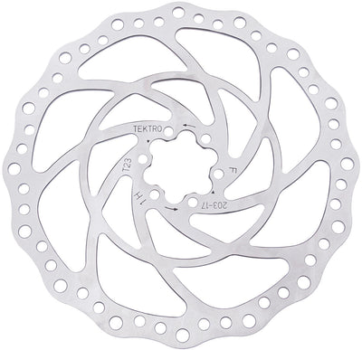 Kt tero tr203-17 remschijf rotor ø203mm 2.3mm 6-punt zilver