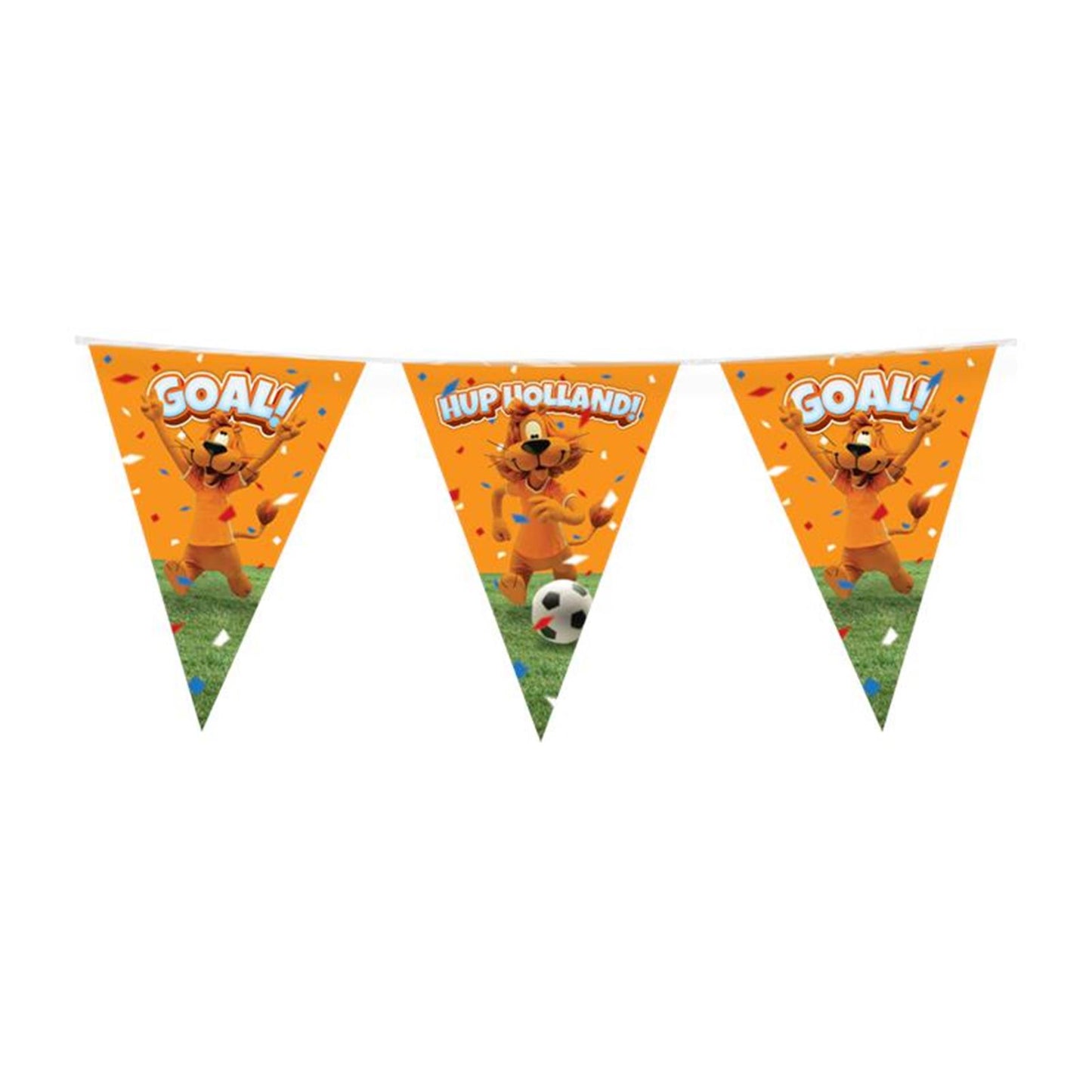 Paperdreams loeki - partyvlaggenlijn oranje