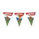 Paperdreams loeki - partyvlaggenlijn rood wit blauw 10m