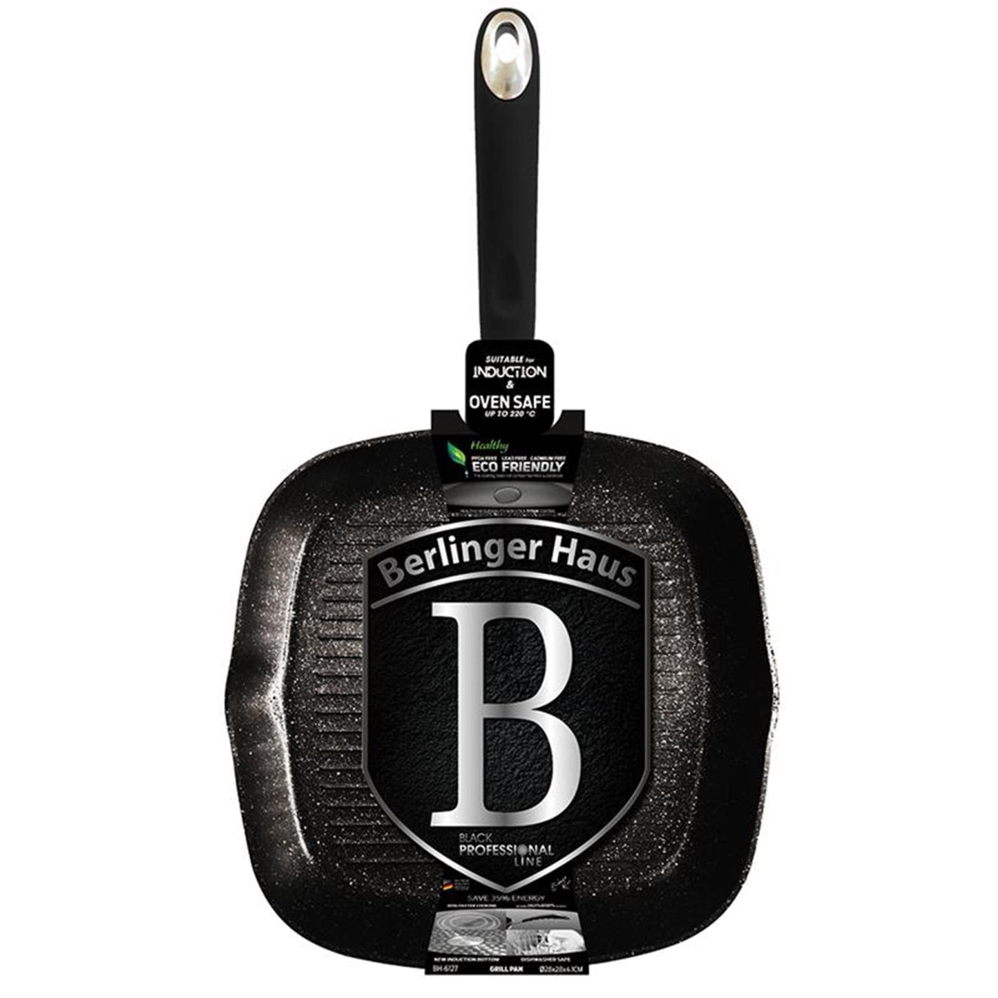Berlingerhaus grillpan 28cm black
