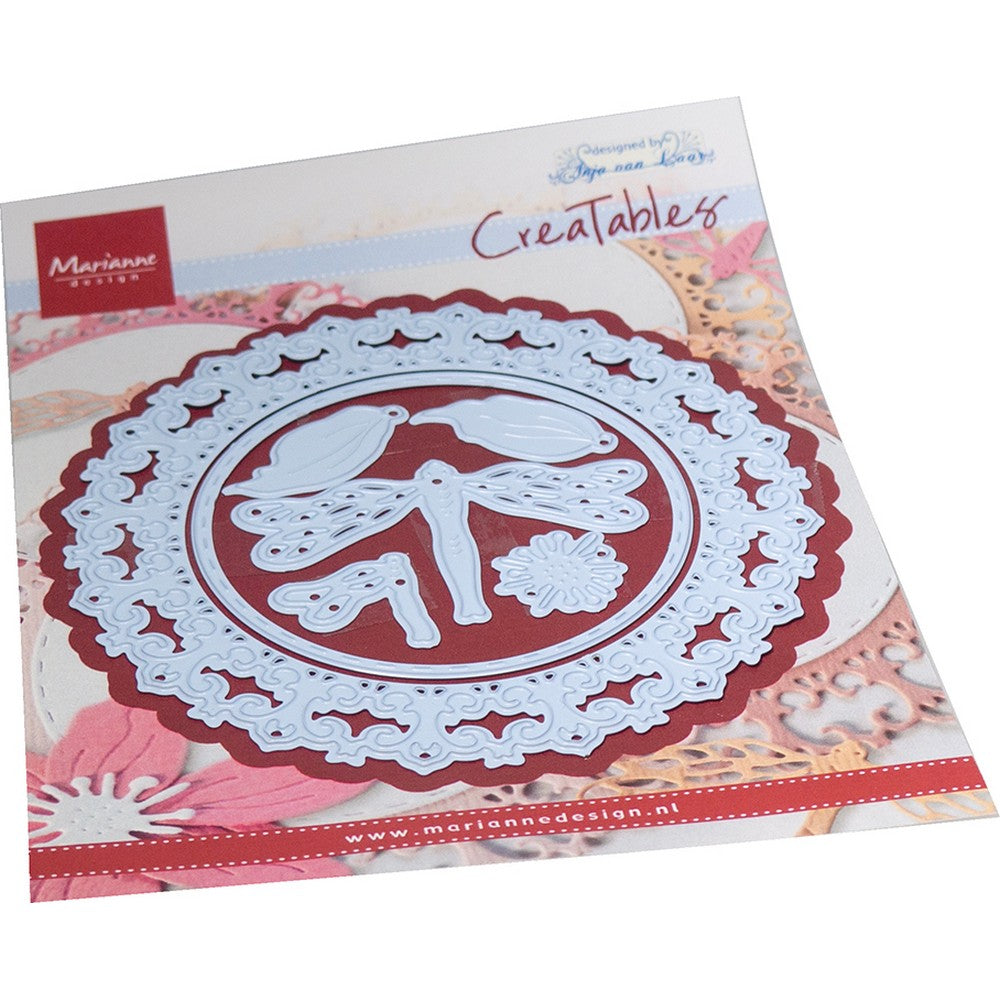Marianne design • anja's creatable dragonfly circle 7stuks