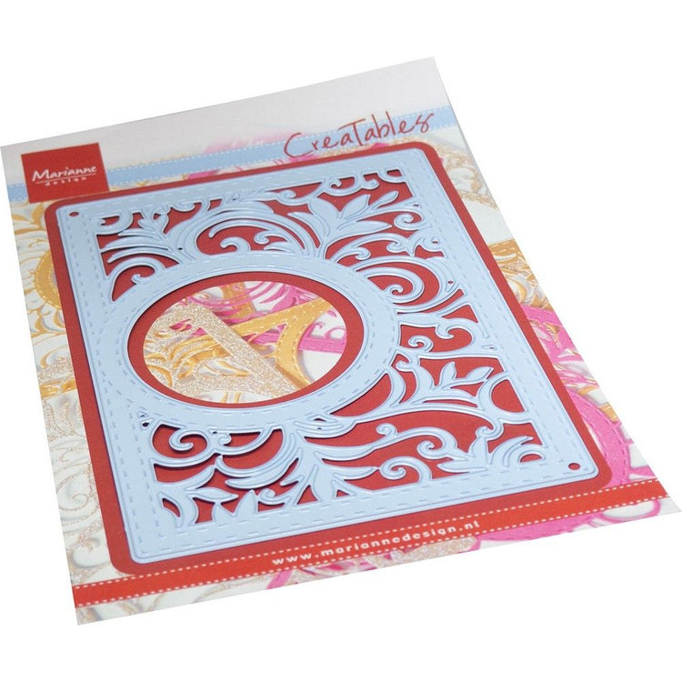 Marianne design • creatable cutting die rectangle swirly