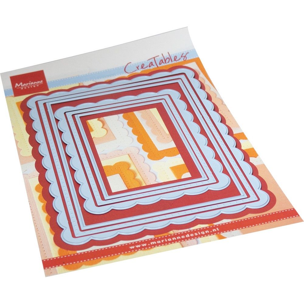 Marianne design • creatable cutting die scalloped rectangles
