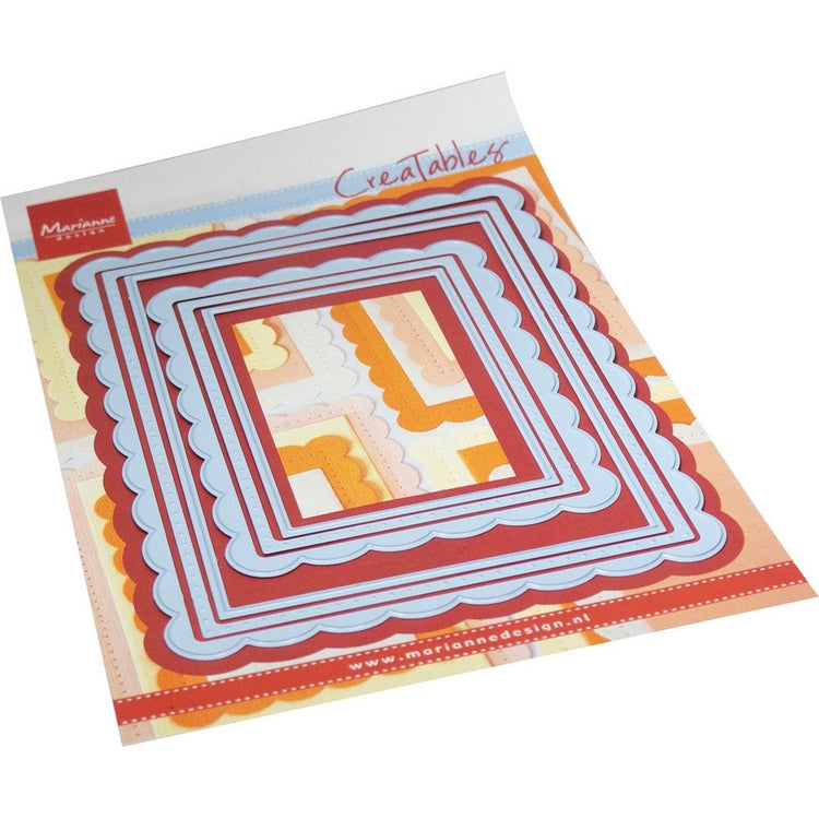 Marianne design • creatable cutting die scalloped rectangles