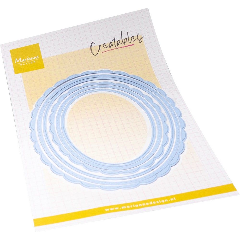 Marianne design • creatable scalloped oval