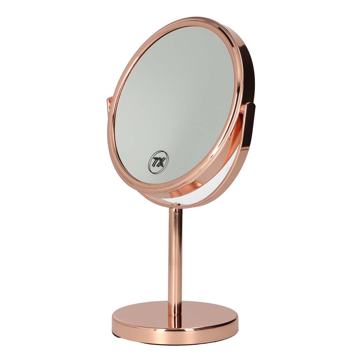 Lsp spiegels spiegel op voet rosé goud 30,5cm 7x vergrotend