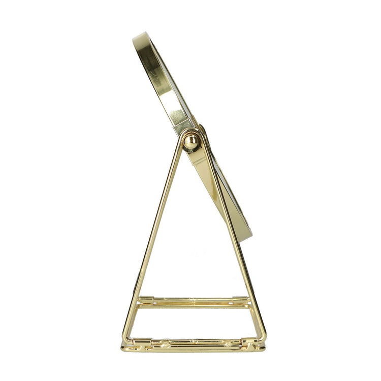 Lsp spiegels spiegel op frame voet goud 22cm 3x vergrotend