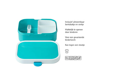 Mepal lunchbox campus - 750 ml - broodtrommel met vakjes voor kinderen - geschikt voor 4 boterhammen - frozen 2