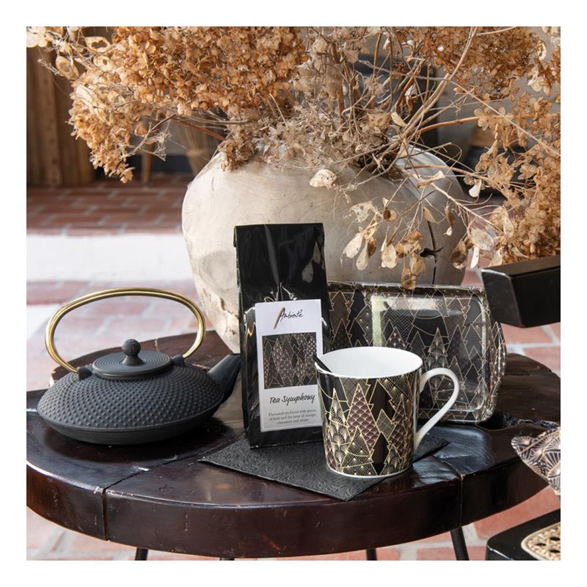 Ambiente mok 300ml luxury trees zwart