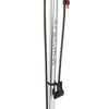 fietspomp met manometer aluminium 61 cm zilver