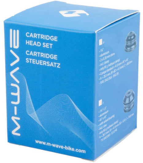 M-Wave Balhoofdstel ZS44 44 C 8-delig zwart zilver