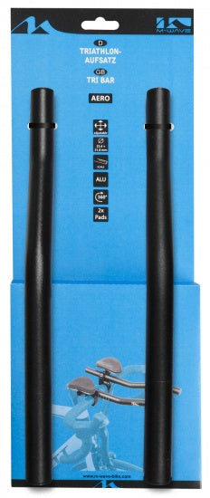 M-Wave Opzetstuur Triatlon Aero 25,4 350 31,8 mm zwart